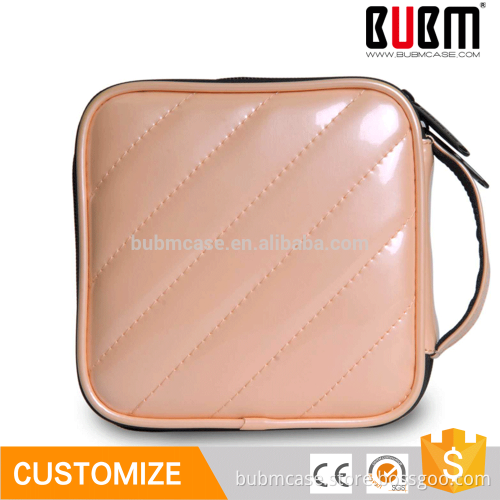 Wholesale BUBM luxury PU leather Bare powder color cd case